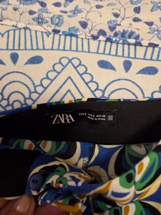 Pantalón Zara Estampado Vintage