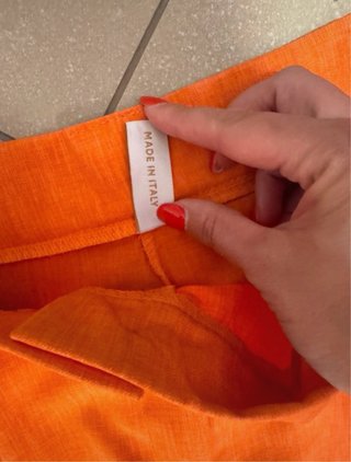 Pantaloni arancioni donna