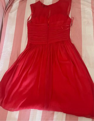 Vestido fiesta juvenil rosa intenso