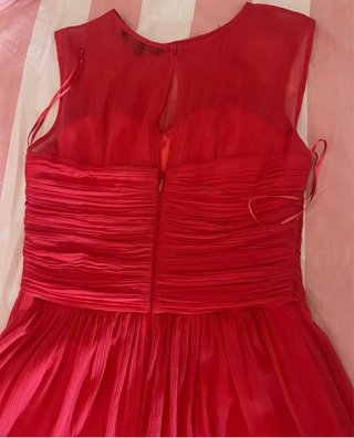 Vestido fiesta juvenil rosa intenso