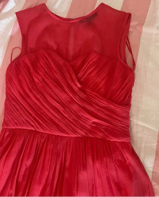 Vestido fiesta juvenil rosa intenso