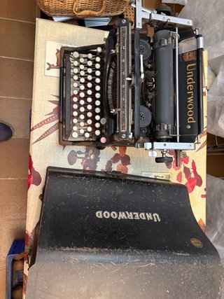 Máquina de escribir Underwood Año 1915. Funda