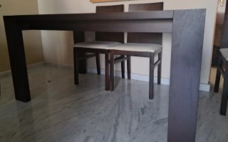 Mesa comedor extensible + 6 sillas