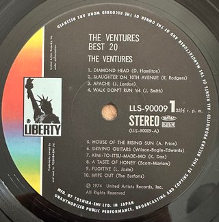 THE VENTURES VINILO LP GRANDES EXITOS JAPON OBI