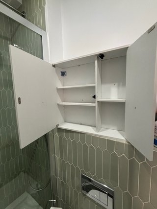Armario Baño Blanco con Espejo