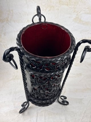 Paragüero Vintage Hierro Forjado Negro