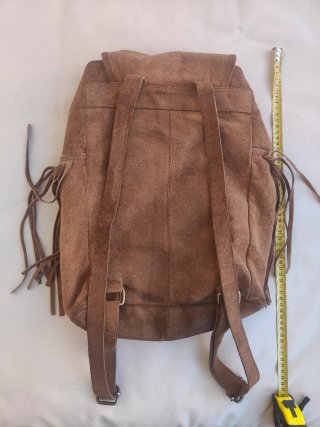 Mochila de cuero bohemia