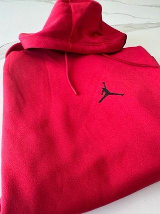 Felpa Jordan con cappuccio rossa taglia M