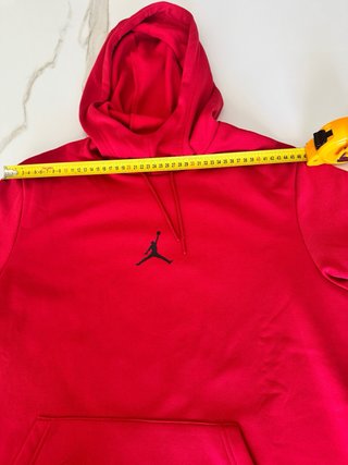 Felpa Jordan con cappuccio rossa taglia M