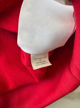 Felpa Jordan con cappuccio rossa taglia M