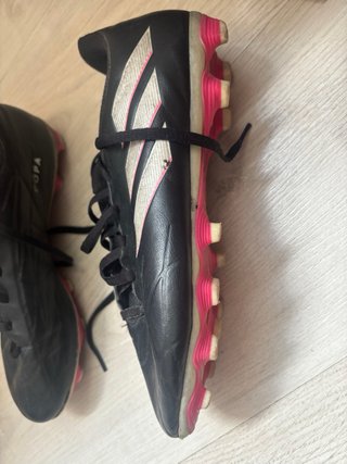 Botas de fútbol Adidas negras rosas plateadas