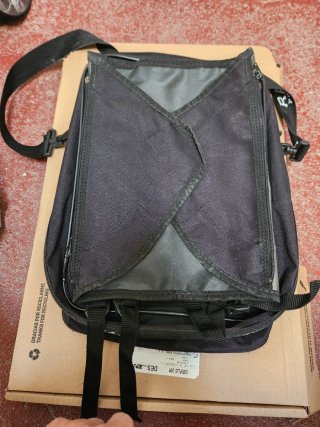 Mochila de moto negra