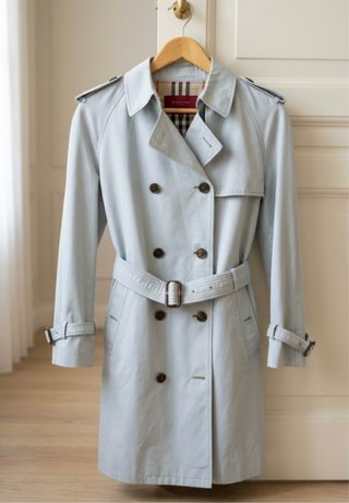 Gabardina Burberry Azul
