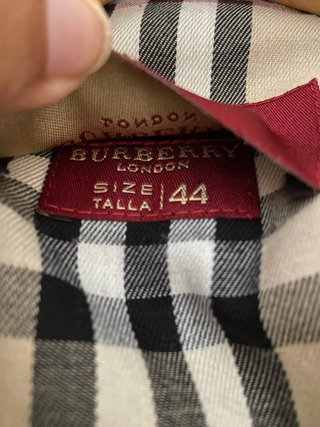 Gabardina Burberry Azul