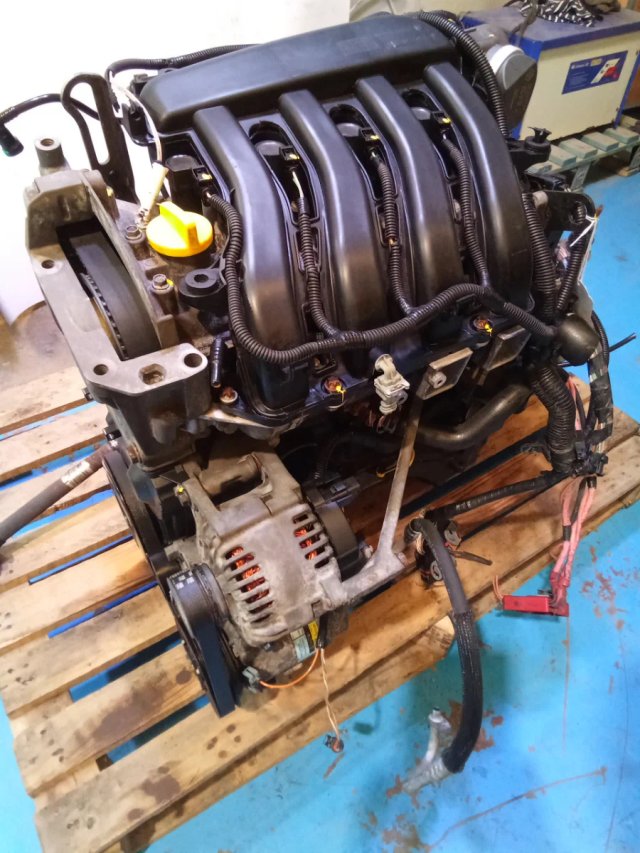 Motor Renault 1.6 16v 113cv K4MT Completo