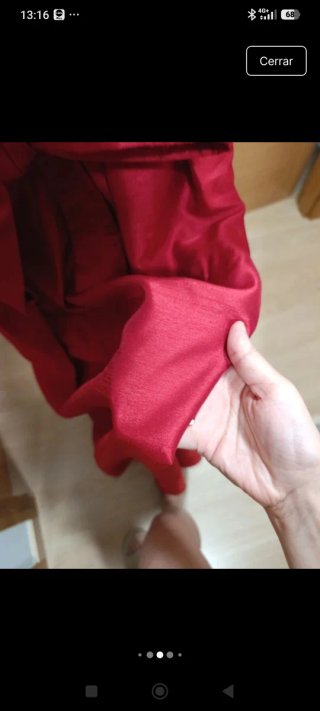 Vestido de ceremonia rojo burdeos