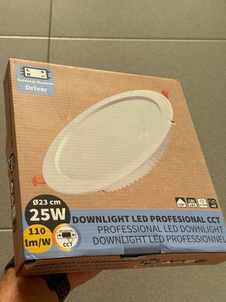 Foco LED Profesional 25W Ø23cm CCT