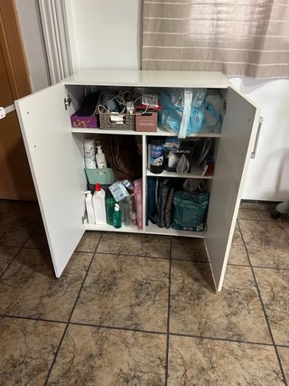 Mueble auxiliar blanco