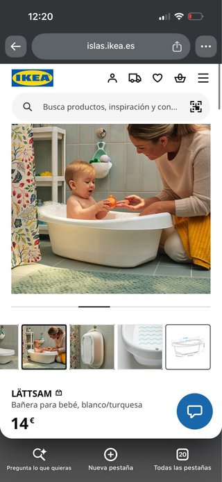 Bañera bebé Ikea