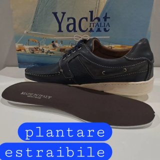 SCARPE UOMO PELLE SPORTIVE CLASSICHE BARCA 45