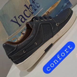 SCARPE UOMO PELLE SPORTIVE CLASSICHE BARCA 45