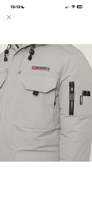 Abrigo Norway Geographical Gris Talla XXL