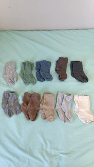 Lote 10 pares calcetines infantiles 18-24 meses