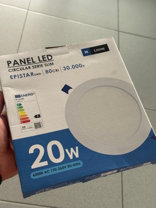 Panel LED Circular Slim 20W Epistar