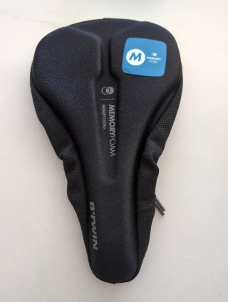 Funda sillín B'Twin Memory Foam Talla M
