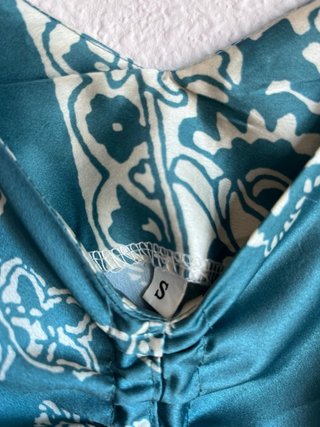 Vestido satinado Shein estampado