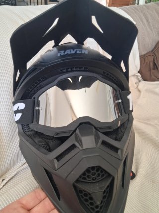 Casco Enduro Motocross Negro