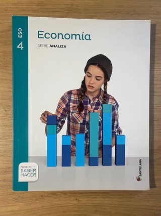 Libro de texto escolar Economía 4 ESO Santillana