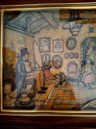 Cuadro relieve Anton Pieck Art Deco