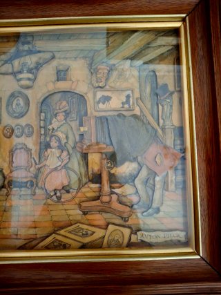 Cuadro relieve Anton Pieck Art Deco