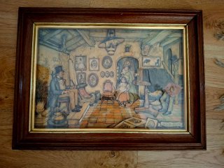Cuadro relieve Anton Pieck Art Deco