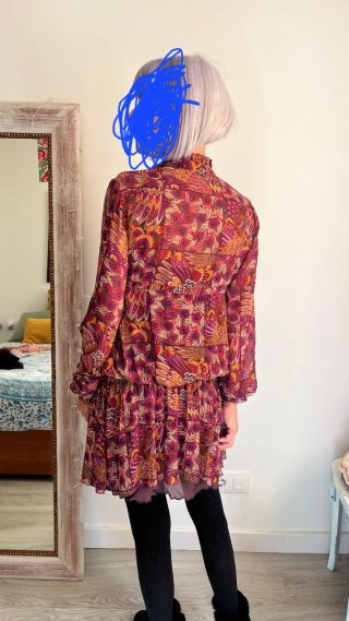 Vestido estampado talla 40