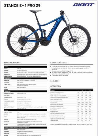 Giant Stance E+ 1 Pro 29