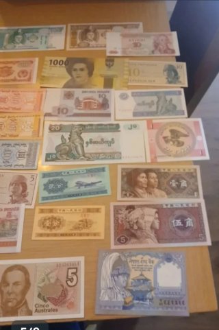 Lote de billetes + album portabilletes