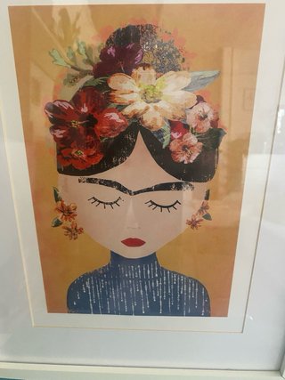 Cuadro Frida Kahlo Marco Blanco