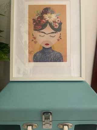 Cuadro Frida Kahlo Marco Blanco