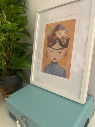 Cuadro Frida Kahlo Marco Blanco