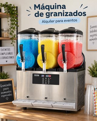 Alquiler Máquina Granizados 3 Sabores
