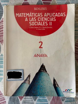 Matemáticas aplicadas a las ciencias sociales II