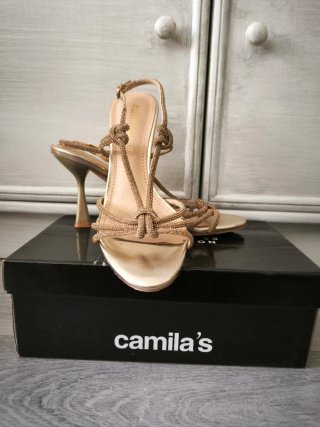 Sandalias Camila's Doradas Talla 39