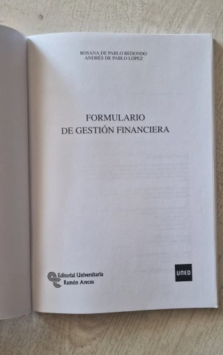 Formulario de gestión financiera