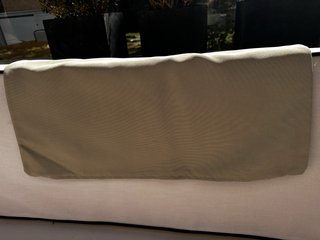 Funda cojín beige y negro