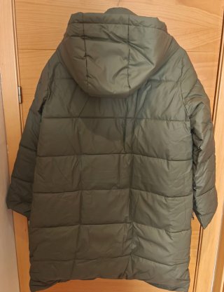 Plumífero Largo Verde Militar Talla M