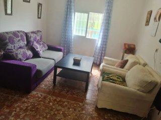 Salón completo: sofá cama y 2 sillones y mesa