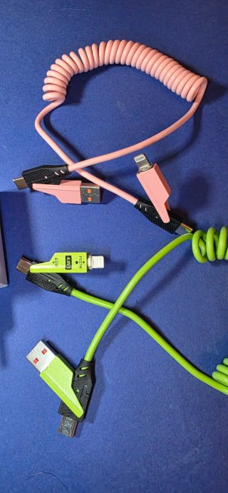 Caricatore Rapido Volt42 + 2 Cavi USB-C/Lightning