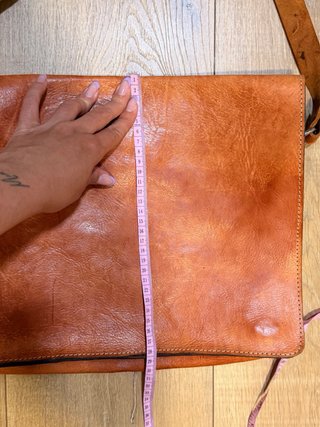 Lote 4 bolsos cuero auténtico vintage